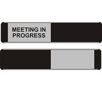 Seco Letrero deslizante en blanco, 255 mm x 52 mm, aluminio/PVC