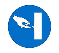 Seco Letrero pictograma "Switch Off When Not in Us", 150 mm x 150 mm, plástico semirrígido de 1 mm