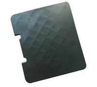 Seco Tapa para carrito grande de plástico, color negro