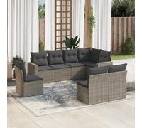 SECOLI Juego de muebles de jardín de ratán, con espacio de almacenamiento, 4 - 12 personas, muchos modelos y colores, incluye cojines extra gruesos, muebles de salón para exteriores, conjunto de