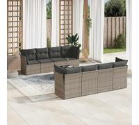 SECOLI Juego de muebles de jardín de ratán, con espacio de almacenamiento, 4 - 12 personas, muchos modelos y colores, incluye cojines extra gruesos, muebles de salón para exteriores, conjunto de