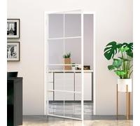 SECOLI Puertas interiores de cristal interior con tirador de puerta, puerta de apartamento, puerta de habitación, puerta de cristal, puerta de cristal ESG, aluminio, para montaje en marco de puerta de