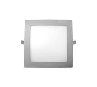SECOM Downlight LED Empotrable Cuadrado 18W 1800lm 22.5x22.5cm 4000K Cromo IP44 30000H