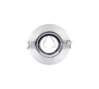 Secom Portalámpara Empotrable Circular Ajustable Casquillo GU10 IP20 Cromo Ø10.3x4cm SECOM