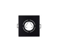 Secom Portalámpara Empotrable Cuadrado Ajustable Casquillo GU10 IP20 10.1x10.1x4cm SECOM