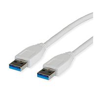 SECOMP VALUE Cable USB 3.2 Gen 1, tipo A-A, blanco, 1,8 m