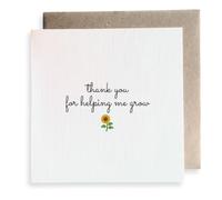 Second Ave Thank You for Helping Me Grow Flower Teacher - Tarjeta de guardería