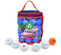 Second Chance 50 Pelotas de Golf Lake con Bolsa de Almacenamiento, Mezcla