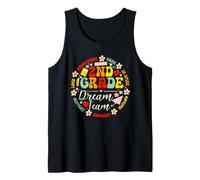 Second Grade Dream Team Back to School 2nd Grade Teacher Kid Camiseta sin Mangas
