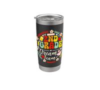Second Grade Dream Team Back to School 2nd Grade Teacher Kid Vaso térmico de acero inoxidable de doble pared