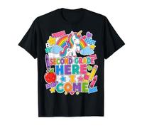 Second Grade Here I Come Unicorn 2nd Grader Back To School Camiseta