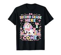 Second Grade Here I Come Unicorn 2nd Grader Back To School Camiseta