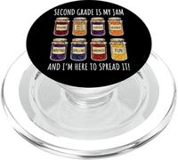 Second Grade Is My Jam and I'm Here To Spread It PopSockets PopGrip para MagSafe