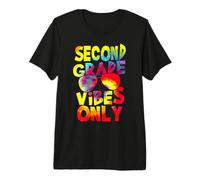 Second Grade Vibes Back To School Teacher Student Tie Dye Camiseta Premium