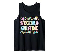 Second Grade Vibes Camisa 2nd Retro Back to School Kids Funny Camiseta sin Mangas
