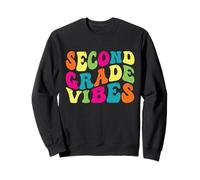 Second Grade Vibes Retro 2nd Grade Teacher 1st Day Of School Sudadera