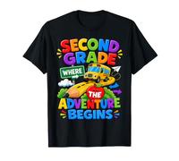 Second Grade Where The Adventure Begins Back To School Bus Camiseta