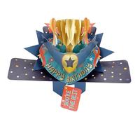 Second Nature Pop Ups POP243 - Tarjeta de felicitación 3D con diseño de trofeo de feliz cumpleaños