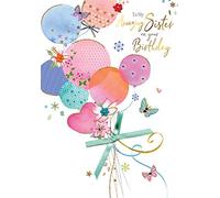 Second Nature - Tarjeta de cumpleaños para hermana, diseño con texto en inglés "To My Amazing Sister on your Birthday"