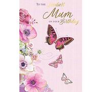 Second Nature - Tarjeta de felicitación de cumpleaños para mamá, diseño con texto en inglés "To The Loveliest Mum on your Birthday"