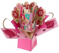 Second Nature - Tarjeta de felicitación para cumpleaños, diseño en 3D con texto en inglés "Happy birthday"