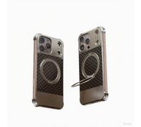 Seconds Change 17 - Funda para iPhone 16 y 15 Pro Max, soporte magnético giratorio de metal (marrón, iPhone 16 Pro Max)