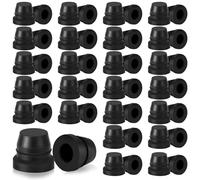 Seconero 50 Piezas Purgadores de Frenos Tapón de Rosca, Tapa de Engrase Cubierta Antipolvo de Goma Tapa de Pezón Tapa, 6mm Tapa de Ajuste de Grasa, Tapones de Pezón de Purga para Coches Motocicletas