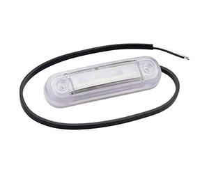 SecoRüt Fristom Luz de marcador de contorno con extremos abiertos de cable, luz de señalización delantera 12 V, 24 V, color blanco