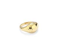 SECRECY. ANILLO Mujer TEXTURA DORADO de Plata de Ley con baño en oro de 24K