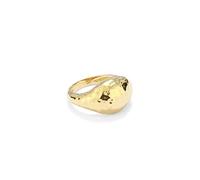 SECRECY. ANILLO Mujer TEXTURA DORADO de Plata de Ley con baño en oro de 24K