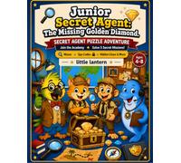 Secret Agent Puzzle Adventure: Solve 5 Secret Missions with Mazes, Code Breaking, Spot the Difference, Hidden Clues, Logic Games & Fun Detective Challenges for Kids Ages 4-8