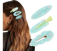 SECRET AROMA 3 pinzas para el cabello que no se arrugan, no se doblan, para peinar, maquillar y peinar, accesorios para mujeres y niñas