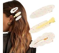 SECRET AROMA 3 pinzas para el cabello que no se arrugan, no se doblan, para peinar, maquillar y peinar, accesorios para mujeres y niñas