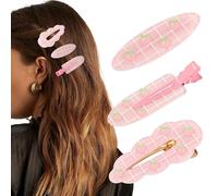 SECRET AROMA 3 pinzas para el cabello que no se arrugan, no se doblan, para peinar, maquillar y peinar, accesorios para mujeres y niñas