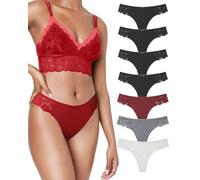SECRET AROMA 7 Tanga Algodón Mujeres Culotte Tanga Sexy Tejidos de Malla Ropa Interior Mujer