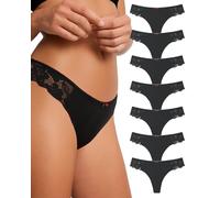 SECRET AROMA 7 Tanga Algodón Mujeres Culotte Tanga Sexy Tejidos de Malla Ropa Interior Mujer