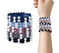 SECRET AROMA Juego de 10 gomas elásticas para el pelo para mujer, coleteros resistentes, bandas trenzadas para el pelo para mujeres y niñas