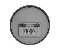Secret Box Lockable Safe Wall Mountable Security Stash Container with 4-Digit Combination for Cash Jewelry Valuables Office Dorm Home Desk Drawer Gabinete Garage Compact Portable ABS 4.53x4.53x1.69