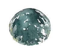 Secret Christmas Tree Forest Gorro de ducha, gorros de ducha de baño reutilizables para mujeres de pelo largo, gorro de ducha de baño impermeable de doble capa, protector de cabello para niños, niña