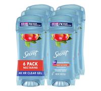 Secret Clear Gel Gel Antantio antitranspirante y desodorante Nectarine Scent 2.6 oz (paquete de 6)