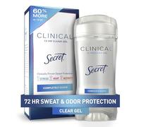 Secret Clinical Strength Desodorante y Antitranspirante para Mujer, Gel Transparente, Completamente Limpio, 6,6 oz