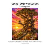 SECRET COZY WORKSHOPS: 20 Magical Craft Rooms, Hidden Studios and Fantasy Workshops to Color (secret cozy series)