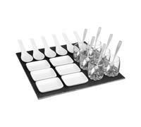 Set de aperitivo secret de gourmet negro pizarra (30 x 30 cm)