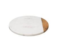 Secret de Gourmet - Placa giratoria geométrica de mármol blanco