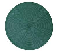 Secret de Gourmet - Mantel individual tejido D38cm verde esmeralda