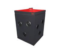 Secret Dome - Cabina Privada Portátil "Black&Red Edition" 100 x100 x 140 cm | Espacio Discreto para Uso Personal