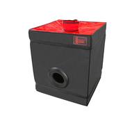 Secret Dome - Cabina Privada Portátil "Black&Red Edition" 70 x 60 x 60 cm | Espacio Discreto para Uso Personal