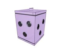 Secret Dome - Cabina Privada Portátil "Purple Edition" 100 x100 x 140 cm | Espacio Discreto para Uso Personal