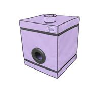 Secret Dome - Cabina Privada Portátil "Purple Edition" 70 x 60 x 60 cm | Espacio Discreto para Uso Personal