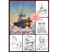 Secret Fairyland Coloring Book: Adorable Fairy Houses, Unicorns, and Fantasy Scenes for Relaxation and Creativity